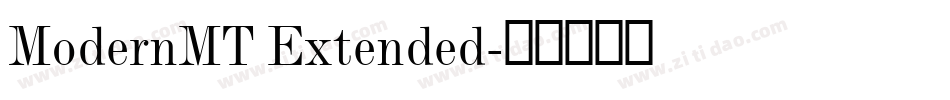 ModernMT Extended字体转换